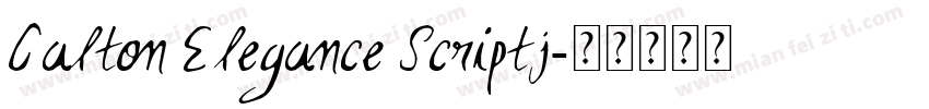 Calton Elegance Scriptj字体转换